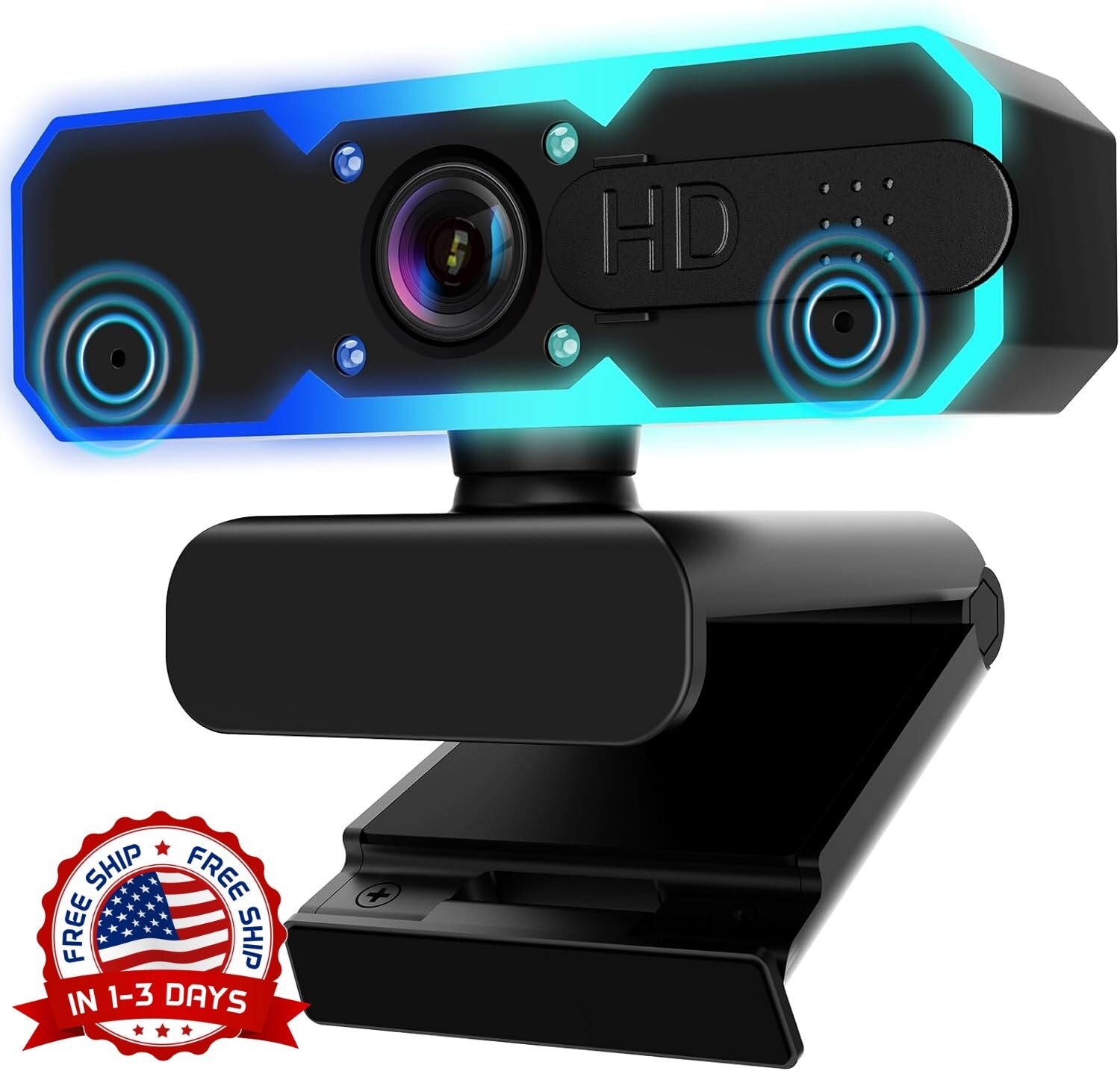 Camara Web USB HD Para Computadora PC Laptop Video Confencias Con Mic y Trípode