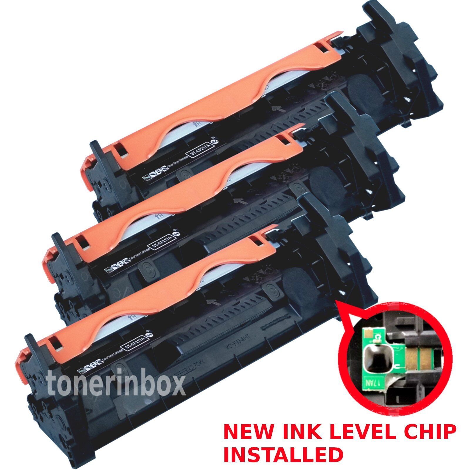 3pk CF217A 17A Toner Cartridge + Chip For HP LaserJet M102 M102a M130fn M130fw