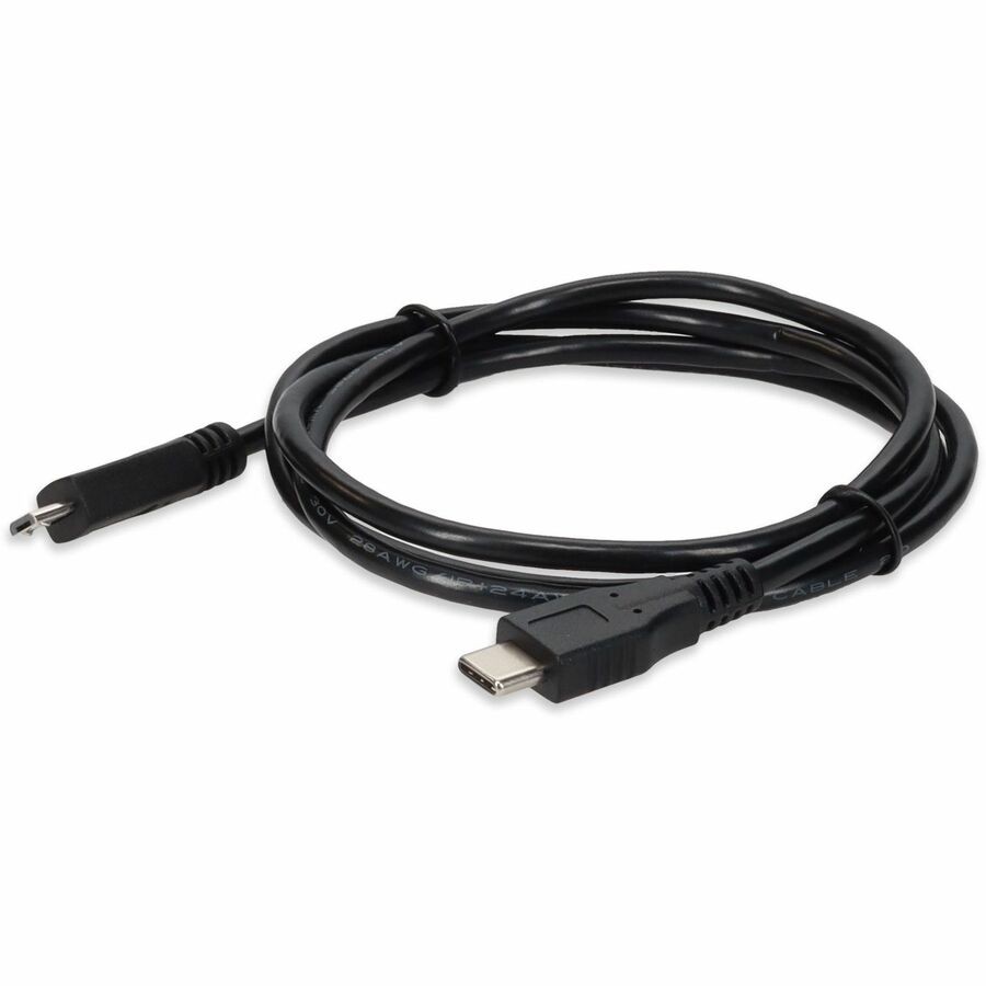 AddOn 5-Pack of 1m USB 3.1 (C) Male to Micro-USB 2.0 (B) Male Black Cables