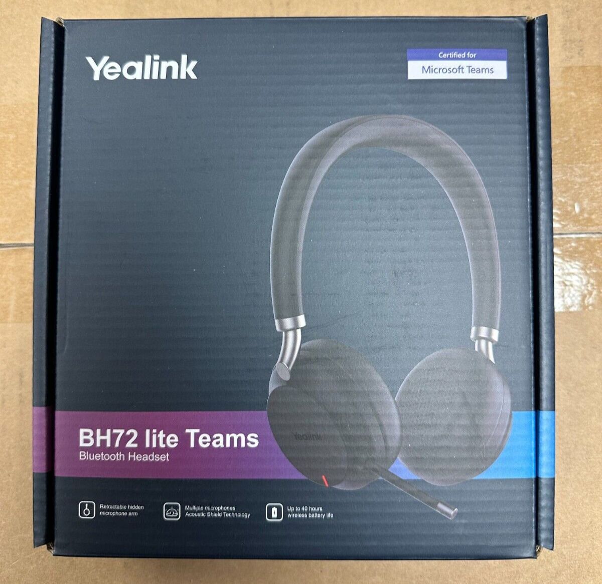 Yealink YEA-BH72-BLK-LITE-TEAMS 1208633 BH72 No Stand Teams Black USB-A