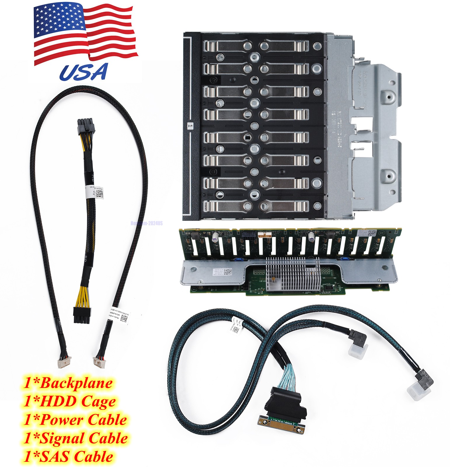 Dell Poweredge R730 R830 16 Bay HDD Backplane Cage Upgrade Kit P51CF 8TGM0 USA