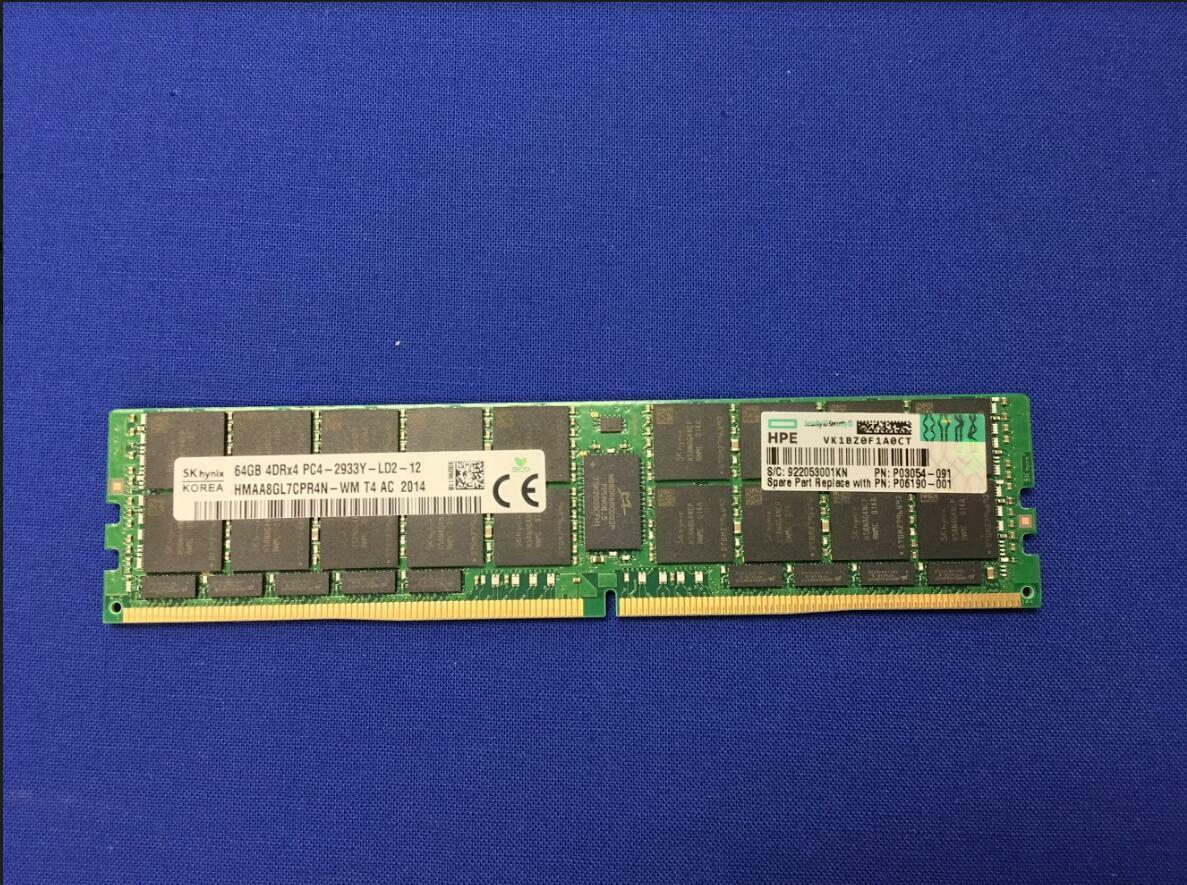 P03054-091 HPE 64GB (1X64GB) 4DRX4 DDR4-2933 LR MEMORY P06190-001 P00926-B21