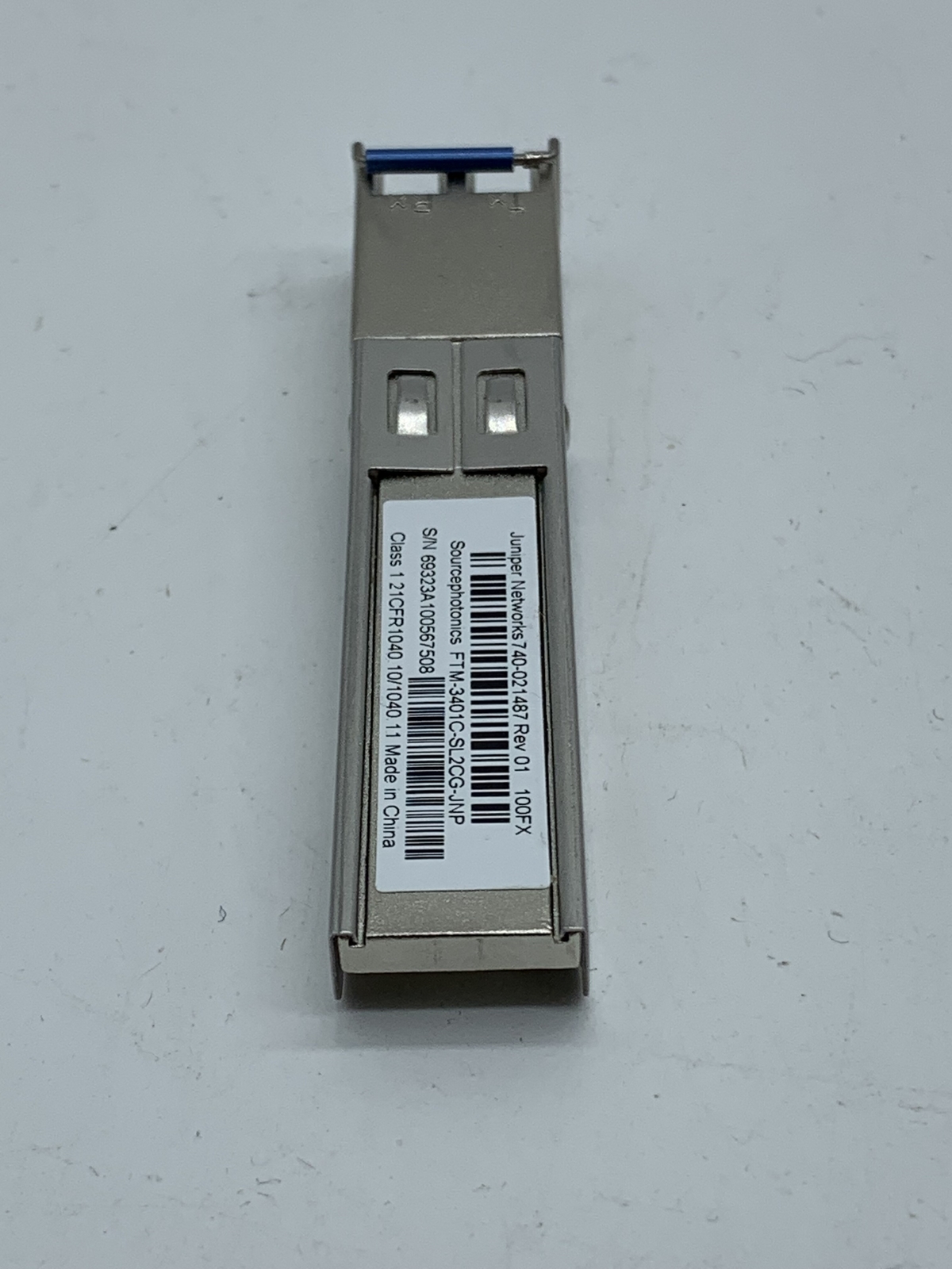 Juniper Networks 740-021487 Rev 01 100FX Transceiver Module w/ 