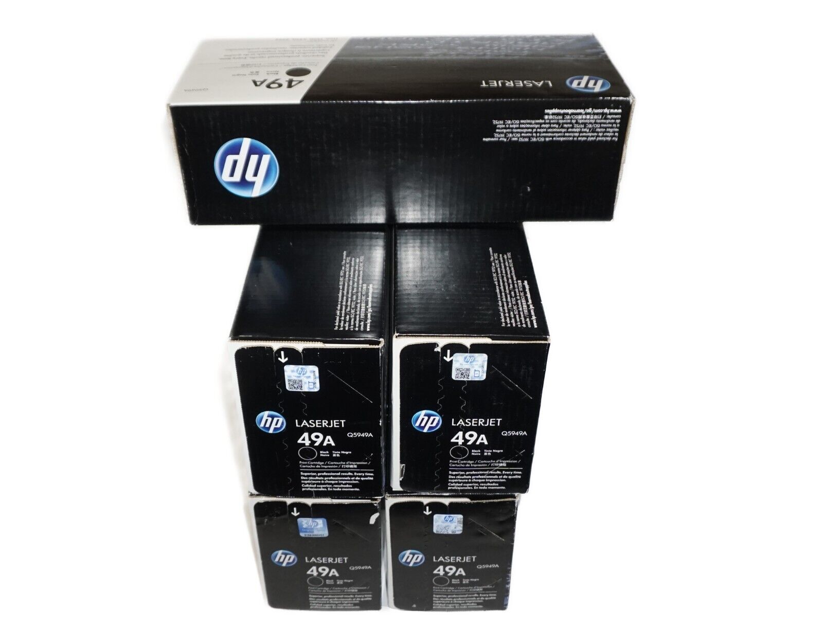 Lot of 5 NEW OEM Genuine HP LaserJet 49A Q5949A Black Toner - Sealed 🔥🔥🔥🔥🔥