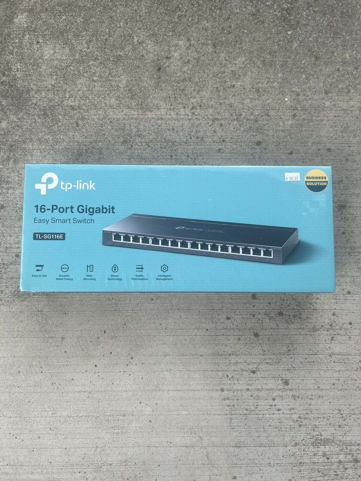 TP-LINK (TL-SG116E) 16 Port Gigabit Desktop Switch