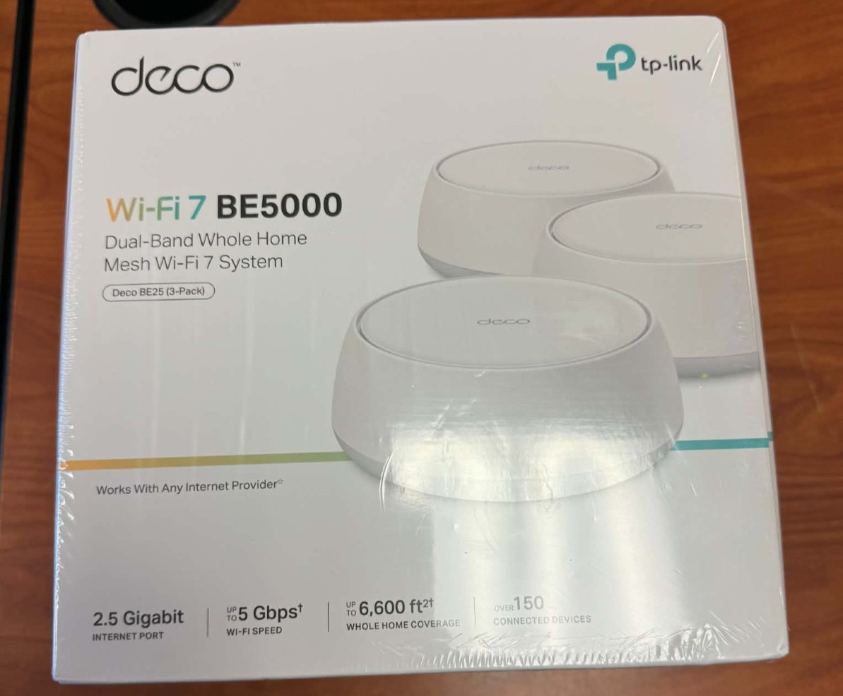 3-PACK TP-Link Deco 7 BE25 Dual-Band BE5000 WiFi 7 Mesh Wi-Fi System NEW