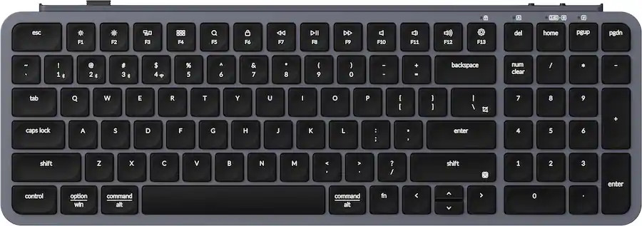 Keychron B2 Pro 96% Custom Wireless Keyboard with Programmable ZMK Support Gray