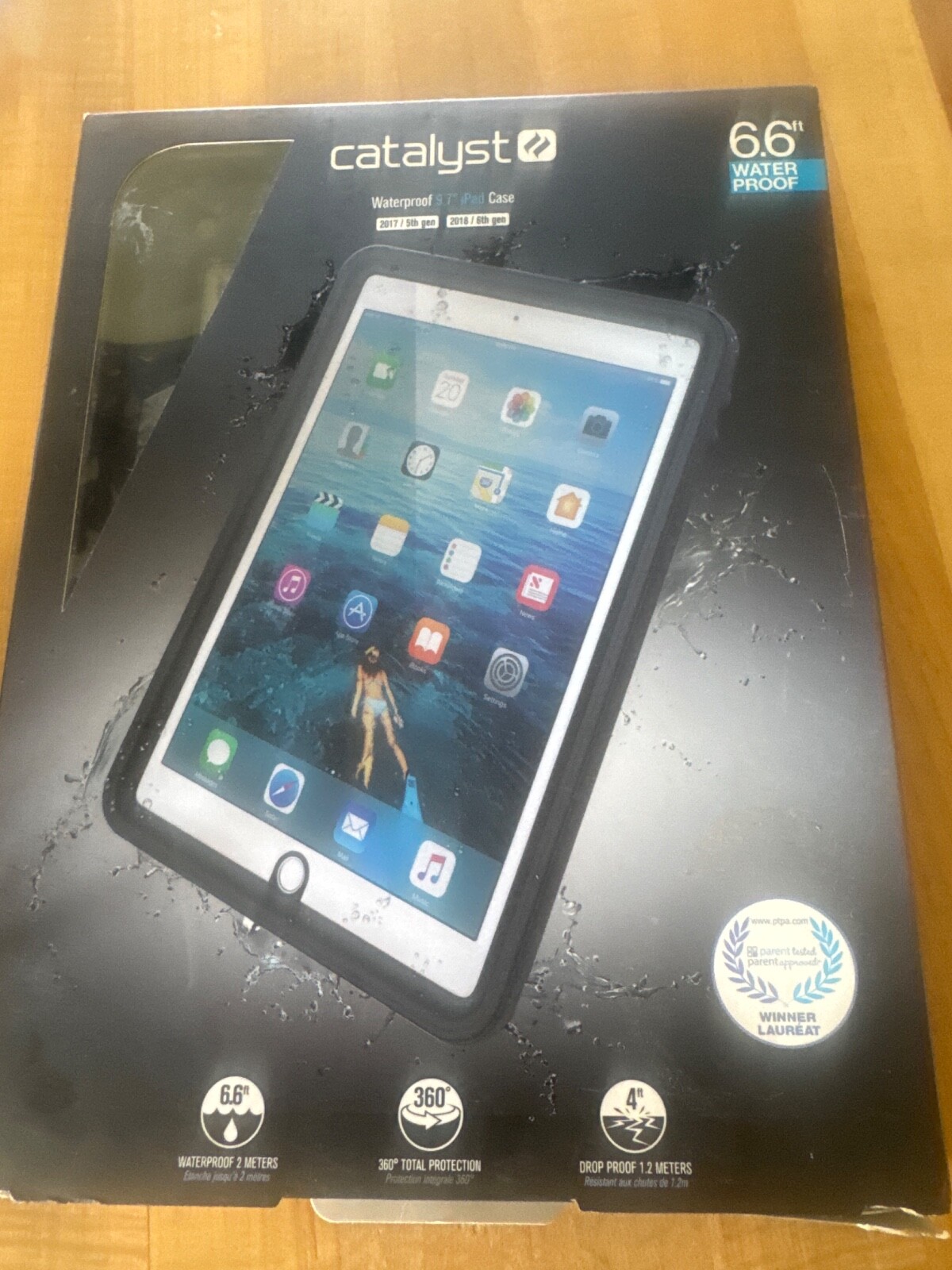 Catalyst Waterproof & Drop Proof Case for 12.9" iPad Pro Gen 3 in Stealth Black