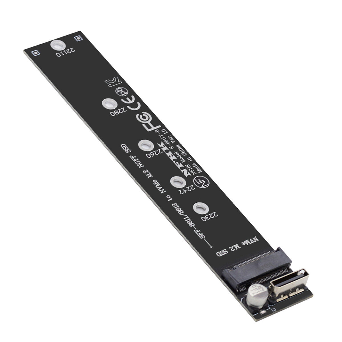Cablecy NVME Kit NGFF M-Key to Oculink SFF-8612 to PCIe SSD 2280 22110mm Adapter