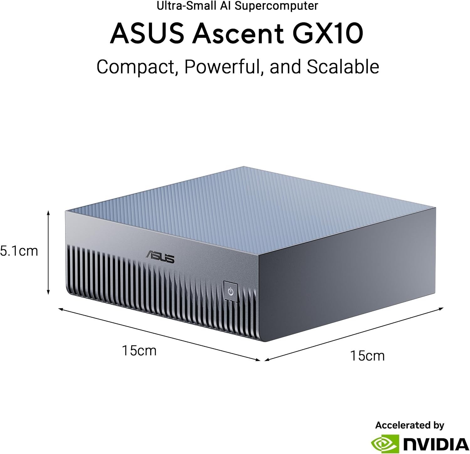 ASUS Ascent GX10 AI Desktop Supercomputer NVIDIA Grace Blackwell GB10 128GB 2TB