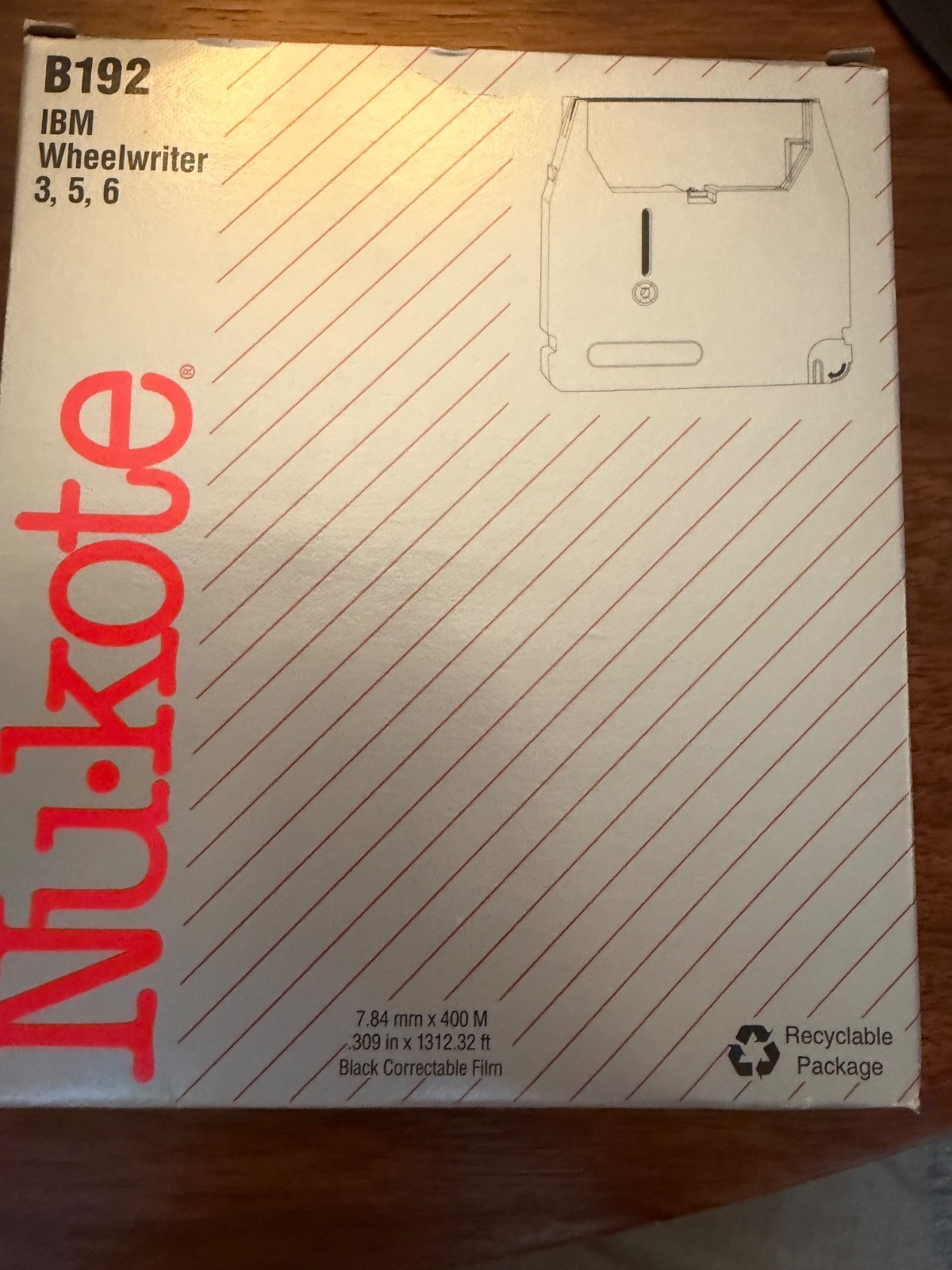 Nukote B192 Replacement Ribbon for IBM Wheelwriter 3,5,6