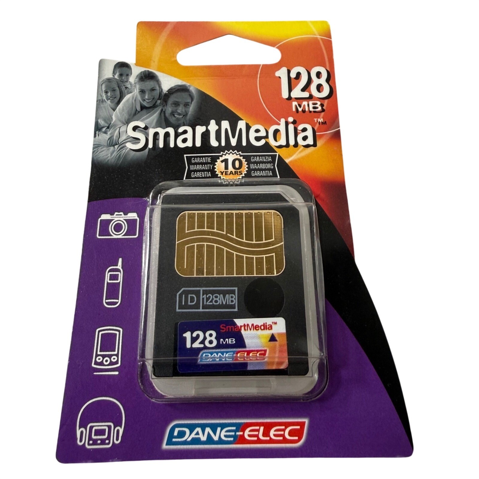 Dane-Elec 128MB SmartMedia Card ID-Capable NEW Sealed Vtg Camera MP3 Korg Roland