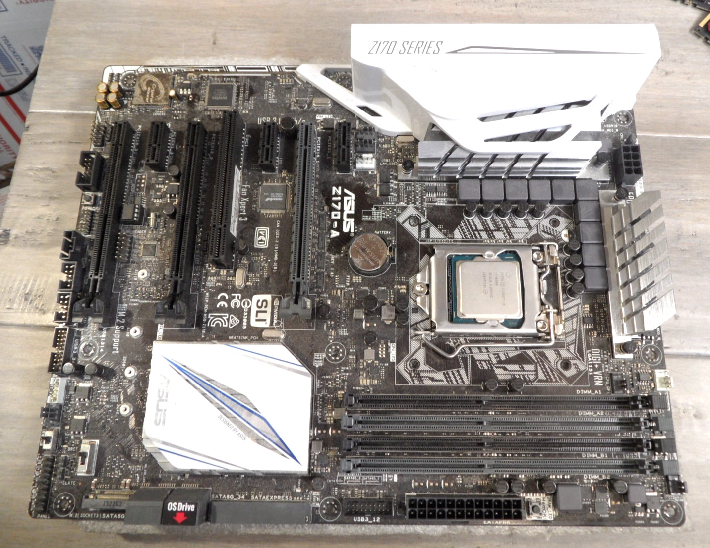 ASUS Z170-A Motherboard LGA1151 With i5-6500 CPU No I/O