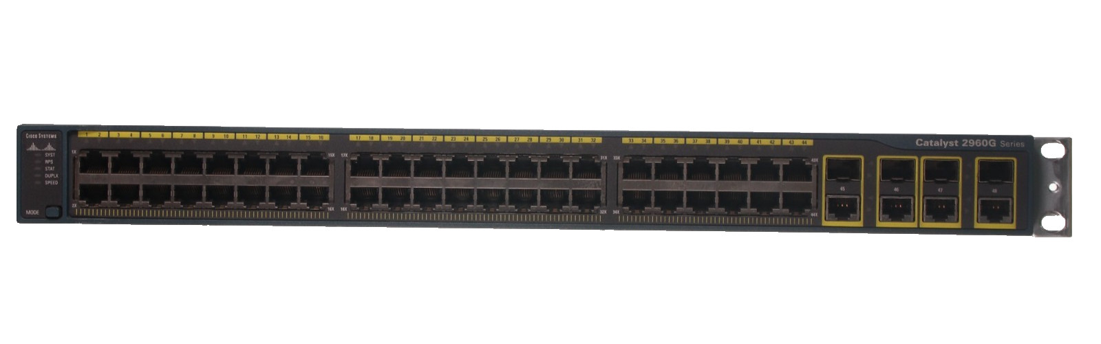 Cisco Catalyst WS-C2960G-48TC-L 48-Port RJ-45 4x SFP Managed Switch w/ Rack Ears