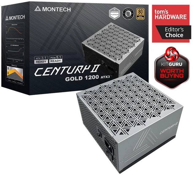 Montech Century II 1200W Gold ATX 3.1 Modular PSU - Sealed New