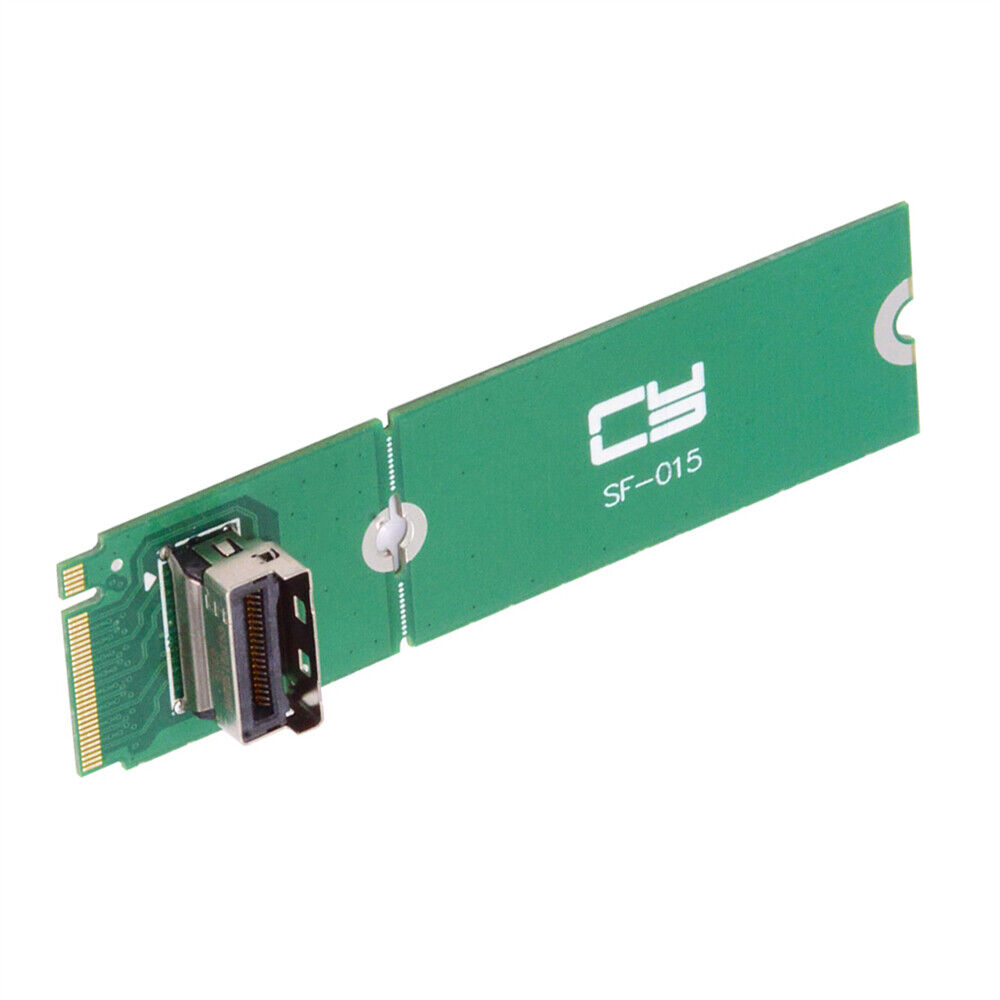 Cablecy PCI-E 5.0 4.0 M.2 M-key to MCIO Mini Cool Edge IO Female Host Adapter