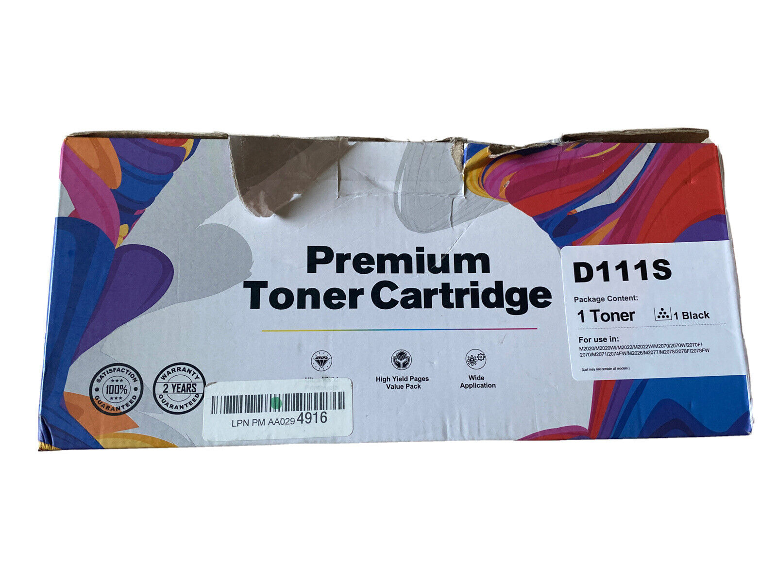 EZink D111S Premium Black Toner Cartridge for Samsung printers listed FREE S&H