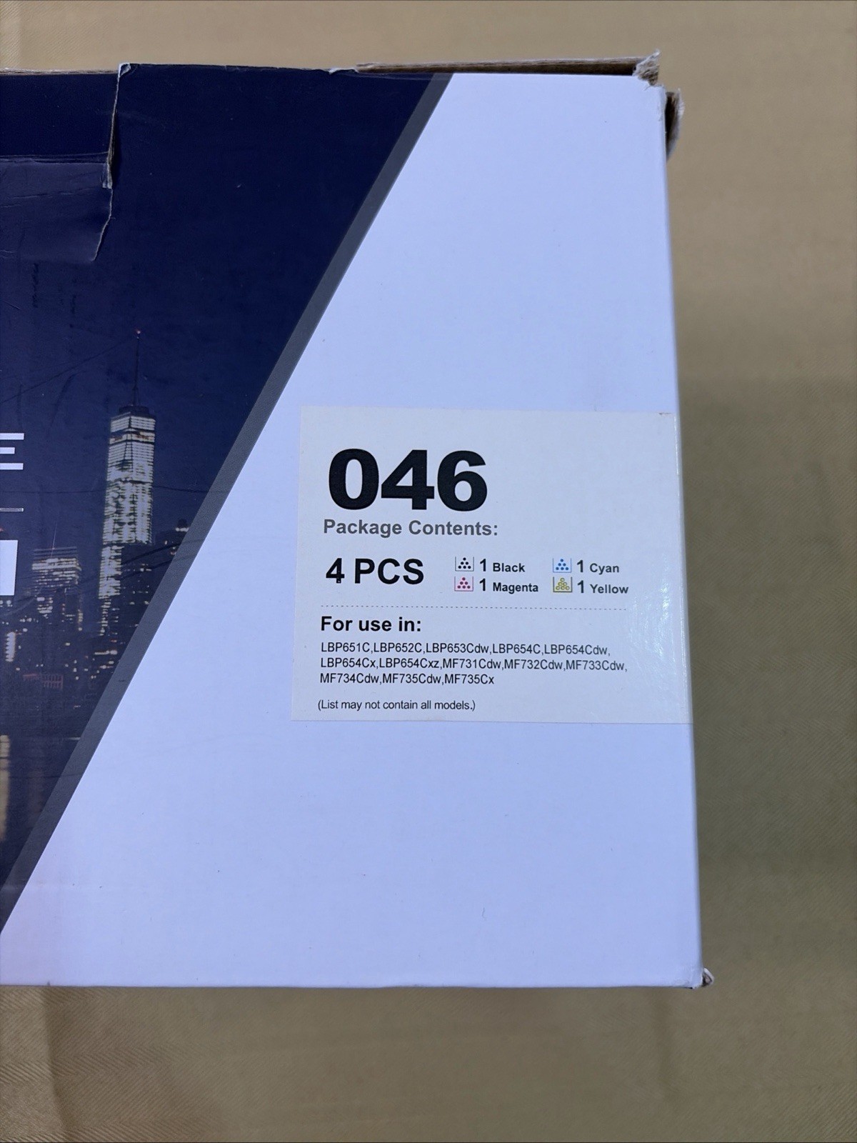 GPC Image Compatible Toner Canon 046 CRG-046 4-Pack KCMY Box Damaged