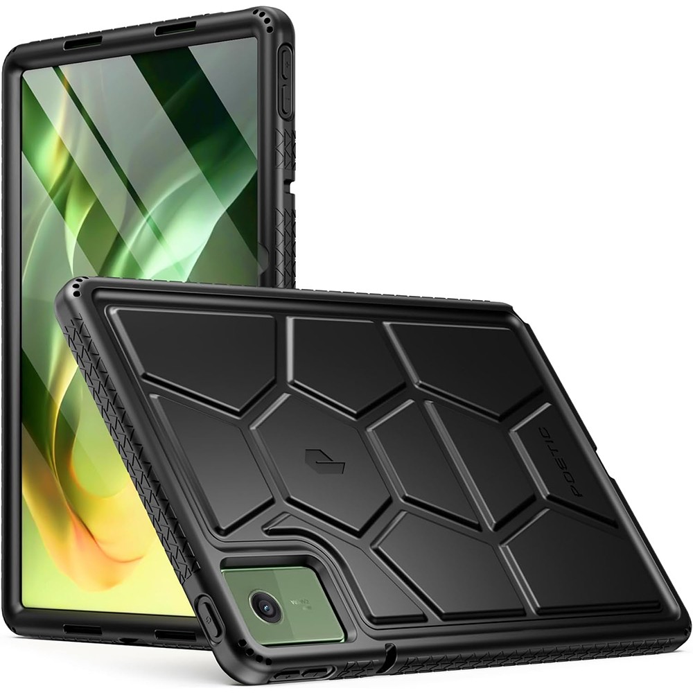 For Motorola Moto Pad 11 inch 2026 Case Poetic Rugged Soft Silicone Cover Black
