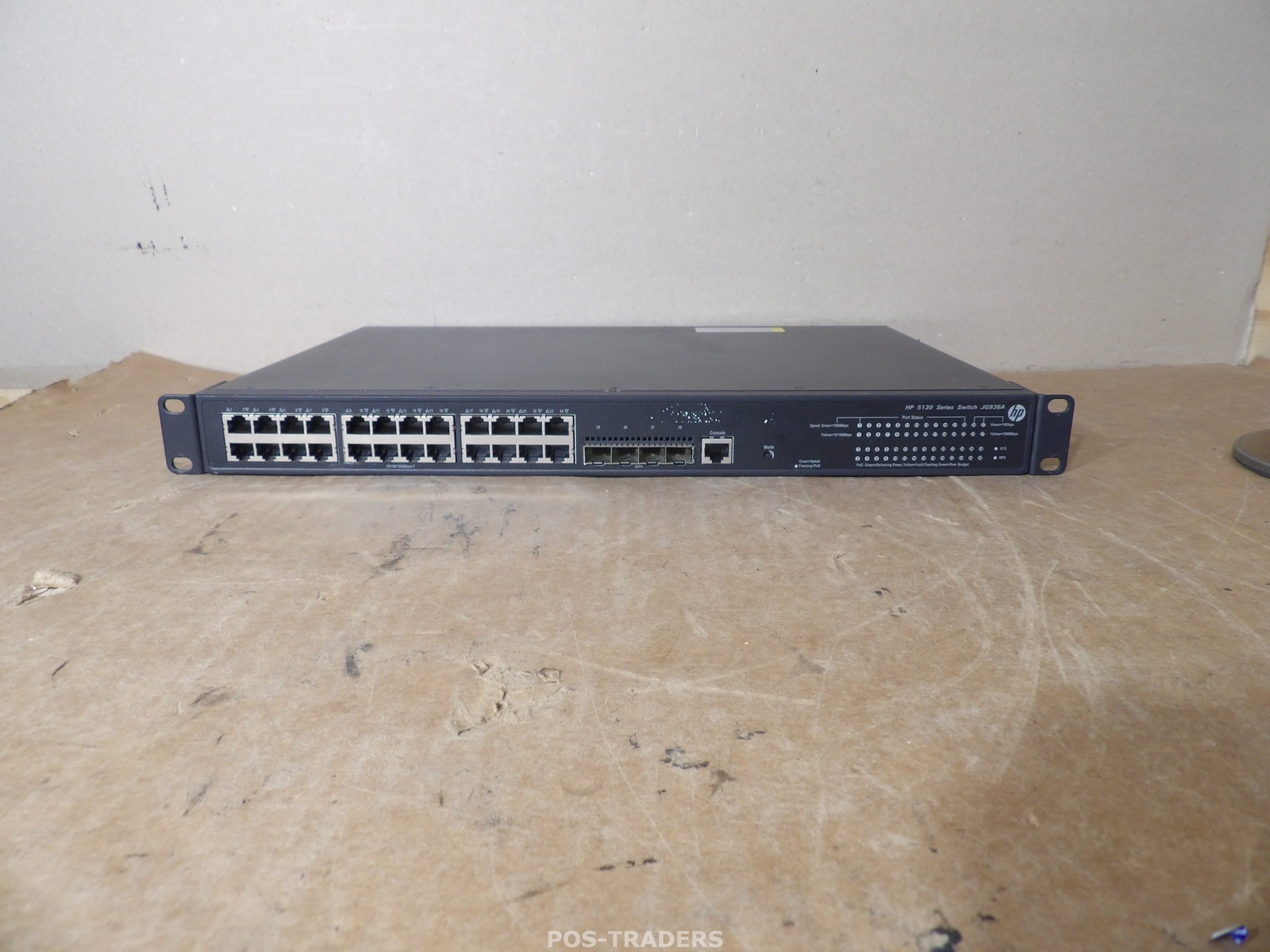 HP JG936A FlexNetwork 24G-PoE+-4SFP+ 24-Ports PoE+ Gigabit 4x SFP+ INC RACK EARS