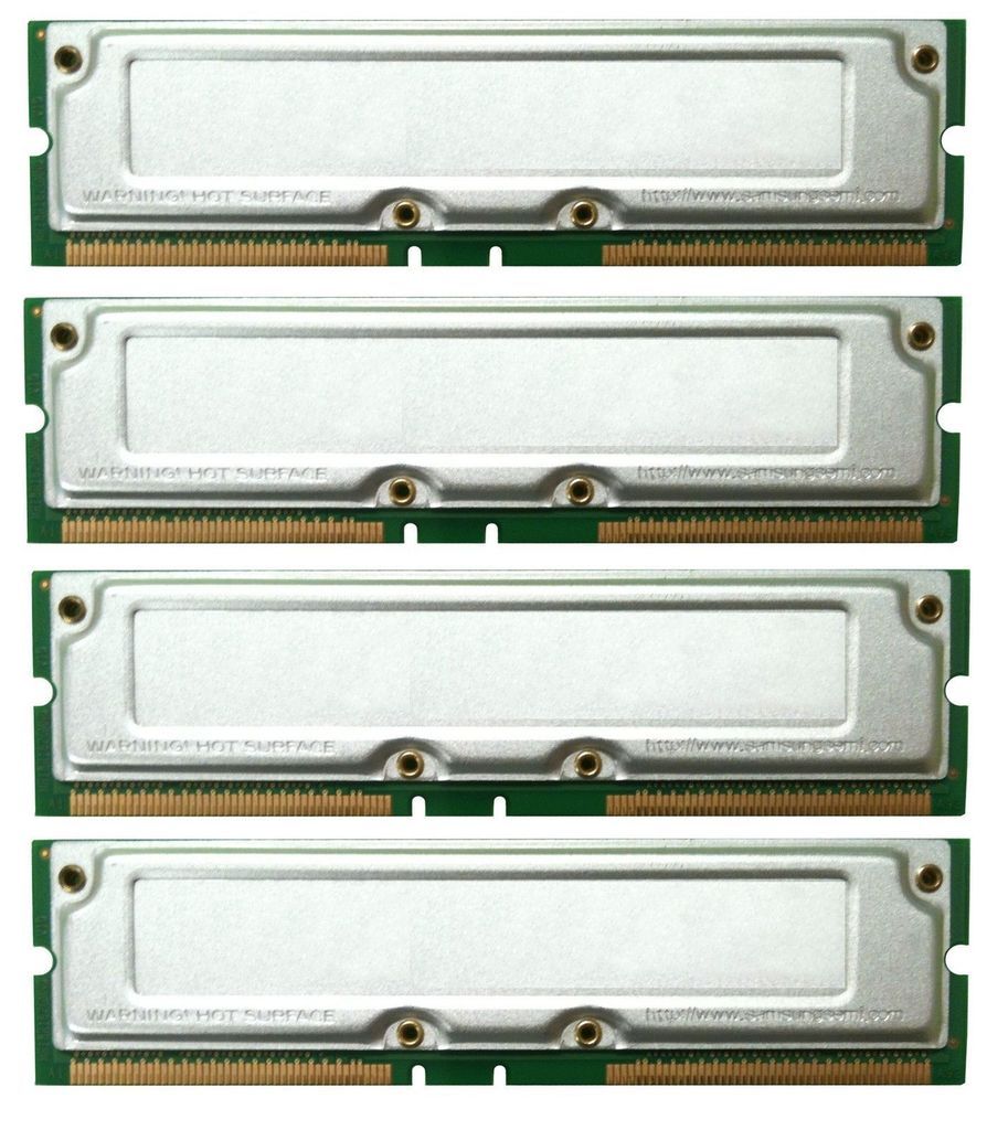 DELL DIMENSION XPS B600R 1GB 4X256MB RDRAM RAMBUS MEMORY KIT TESTED
