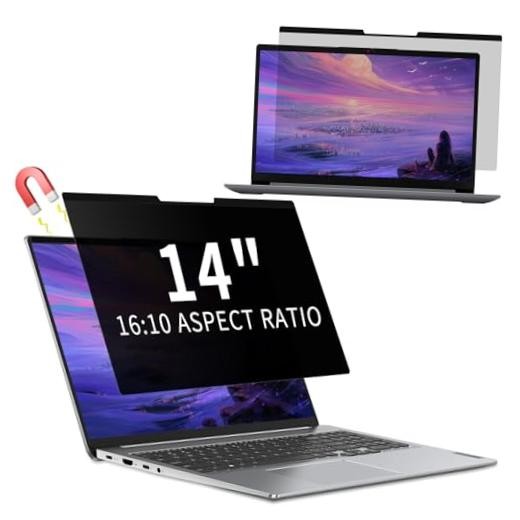 Removable Magnetic Privacy Filter for 14 inch 16:10 Anti Spy Anti 14 Zoll 16:10