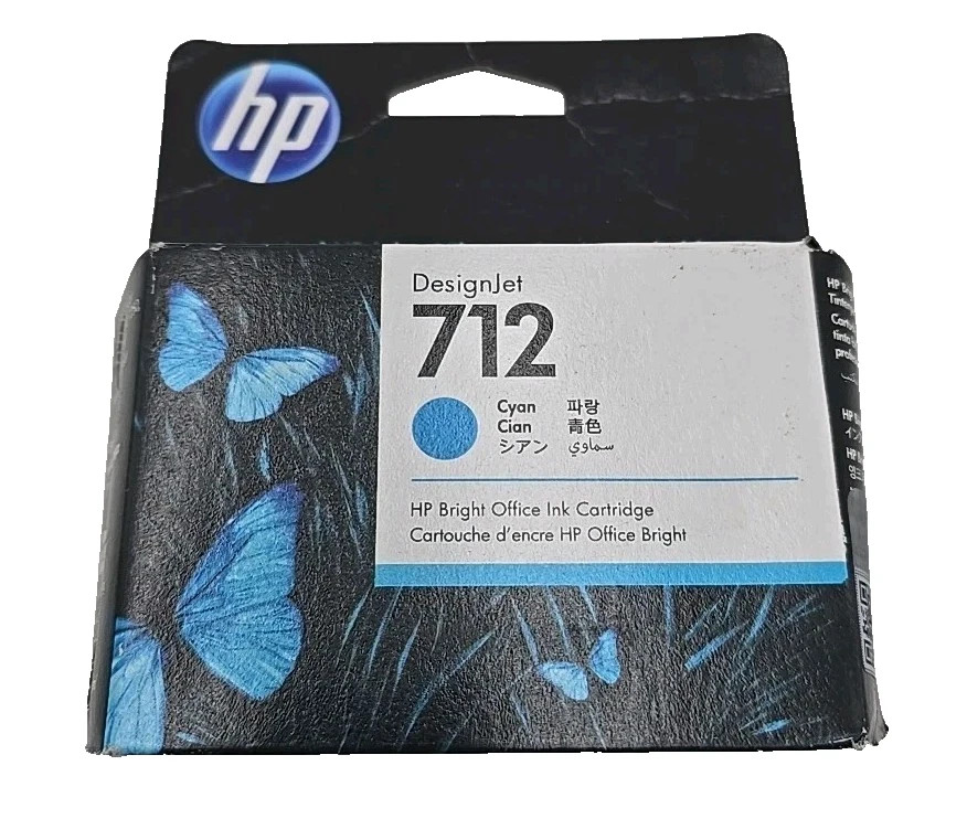 New HP 712 Cyan 3ED67A DesignJet Office Ink Cartridge  May 2026
