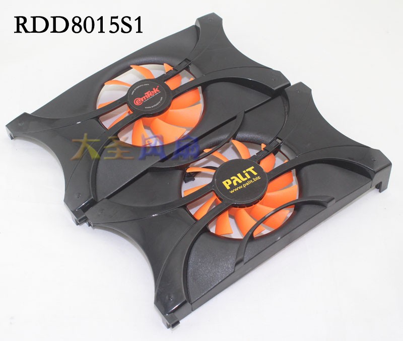 For GAINWARD PALIT GTS450 GTX550Ti Graphics Card Fan RDD8015S1 12V Hydraulic New