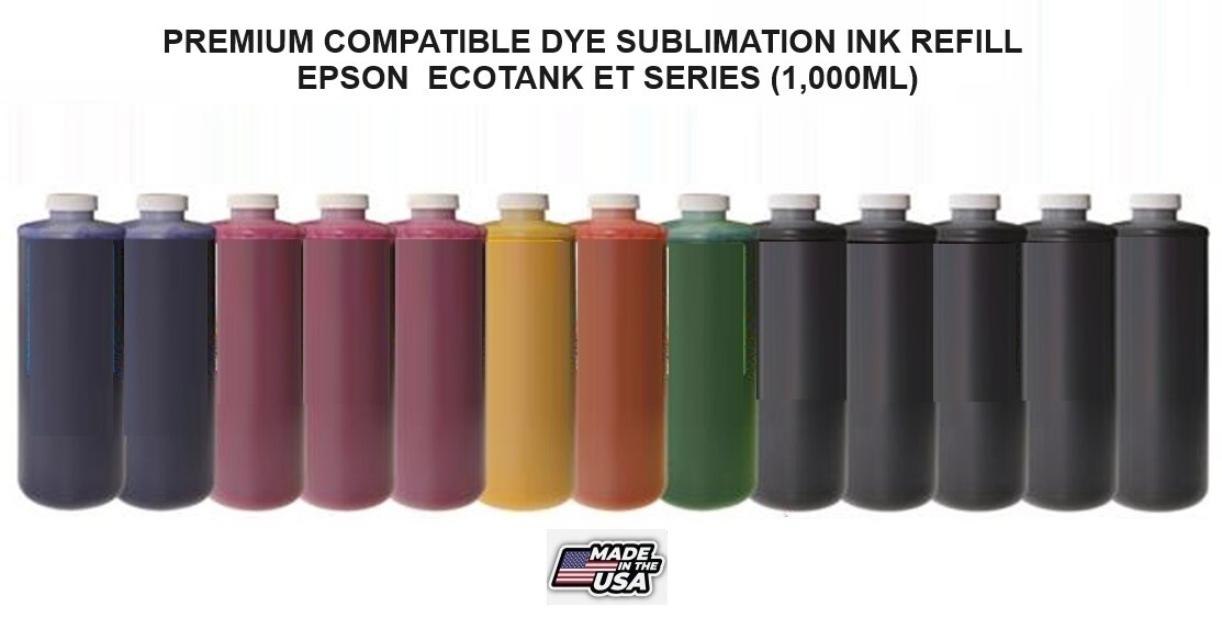 PREMIUM COMPATIBLE DYE SUBLIMATION INK REFILL EPSON ECOTANK ET SERIES (1,000ML)
