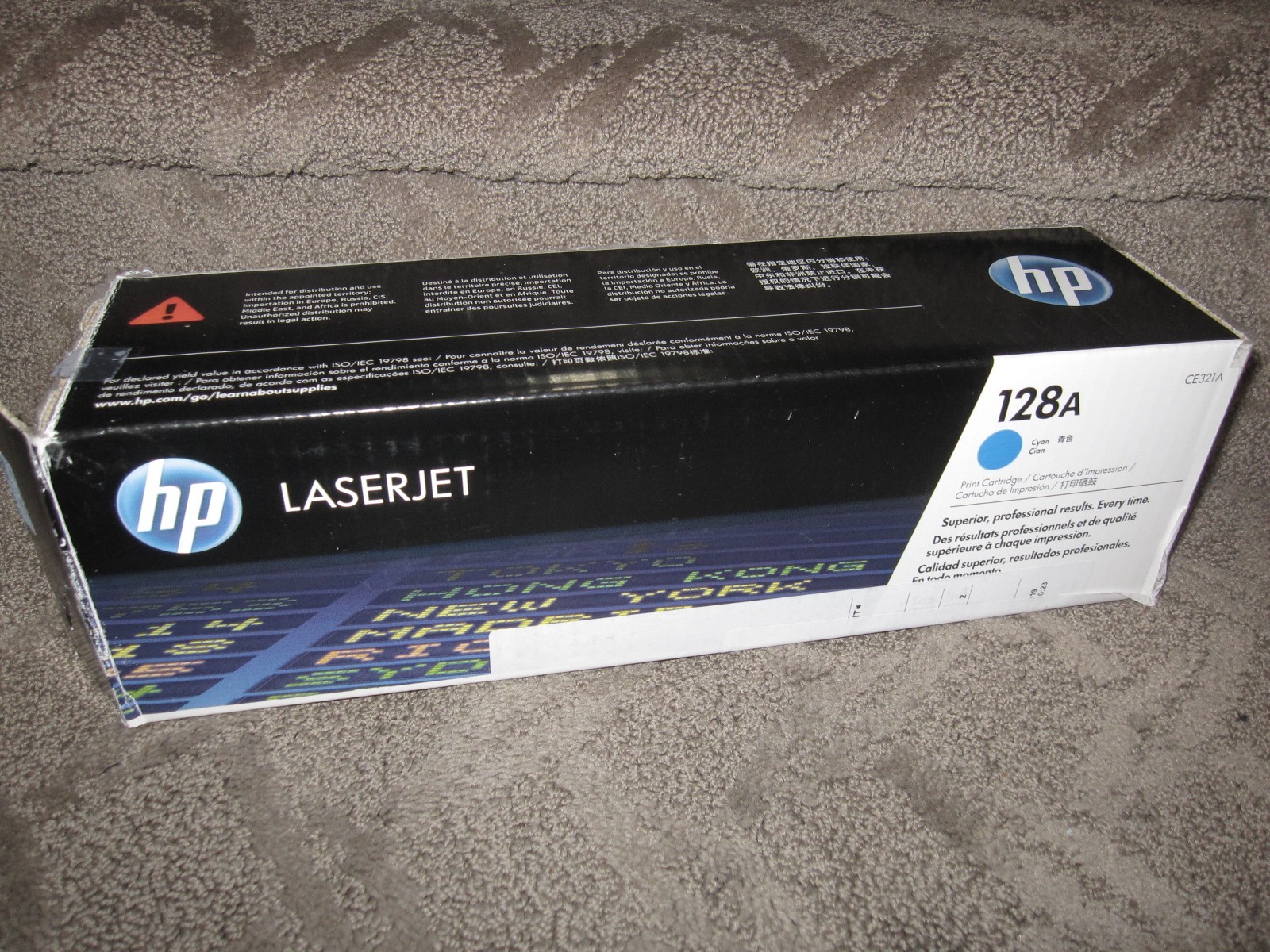 HP CE321A Cyan Toner Cartridge Genuine 128A LaserJet CM1415 CP1525