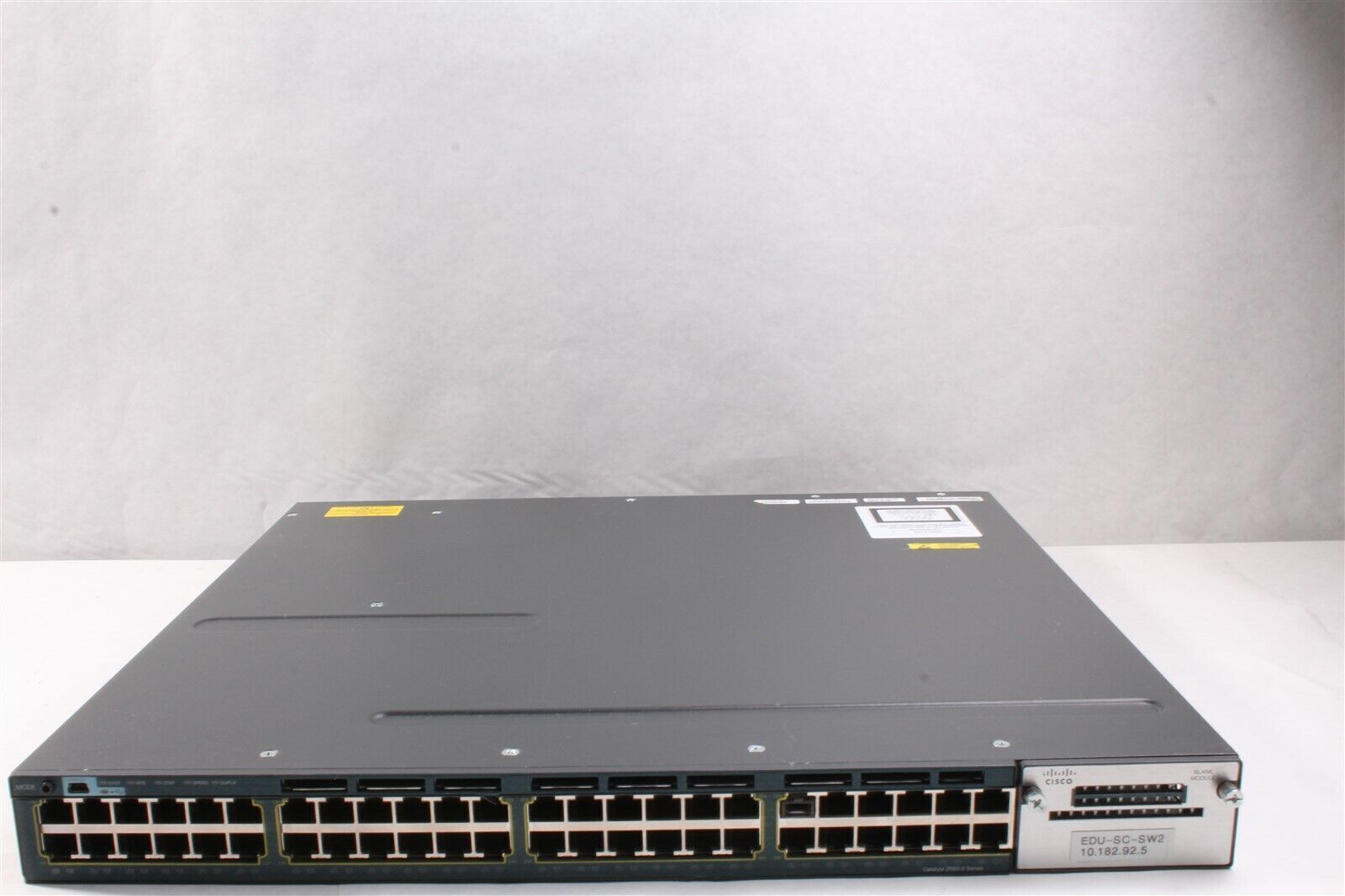Cisco Catalyst 24 Port Network Switch TNY-WS3750X-3560X, WS-C3750X-48T-L