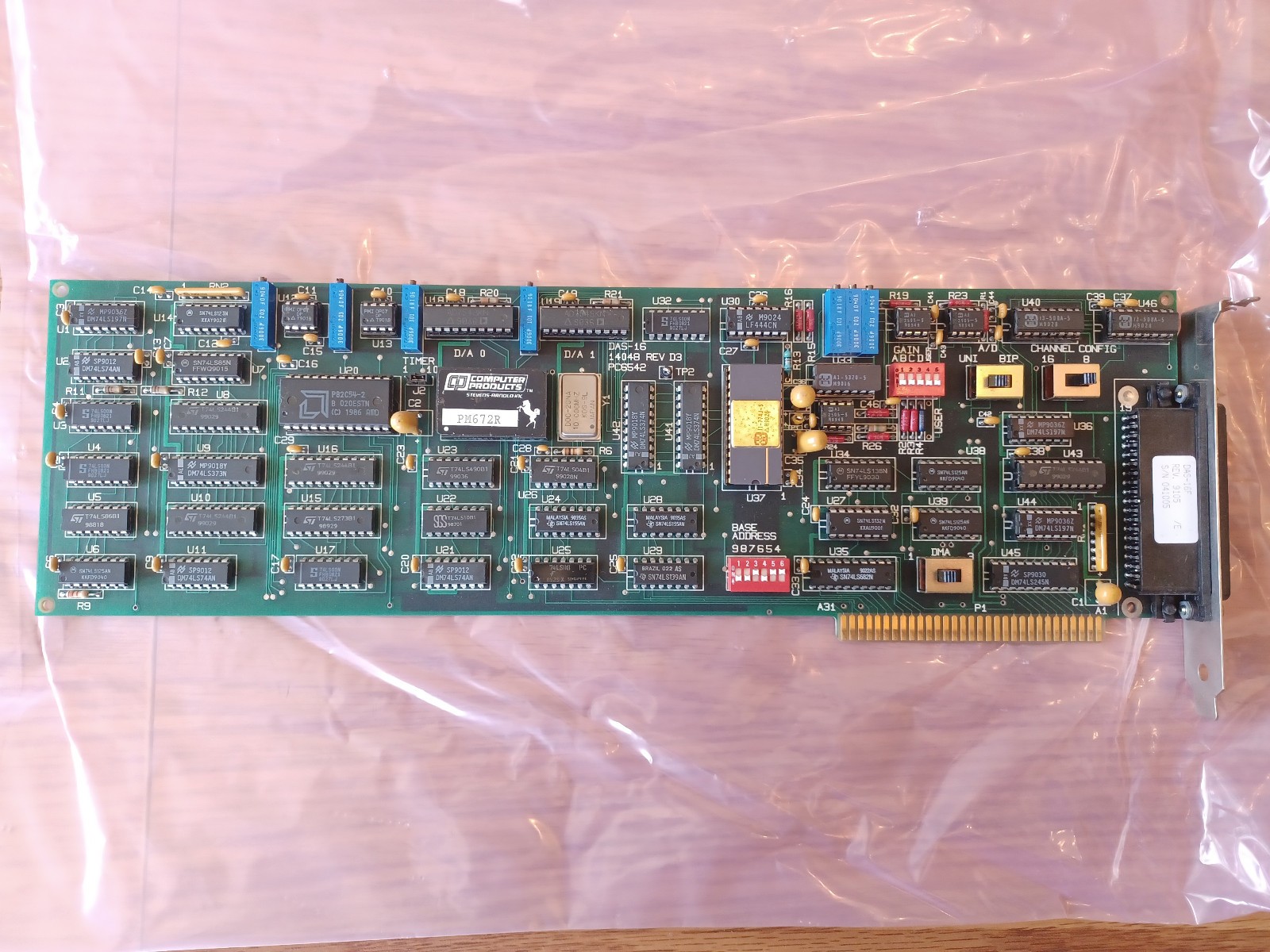 CIO-DAS16/F Multifunction Anaolog Digital I/O Board Data Acquisition Untested A