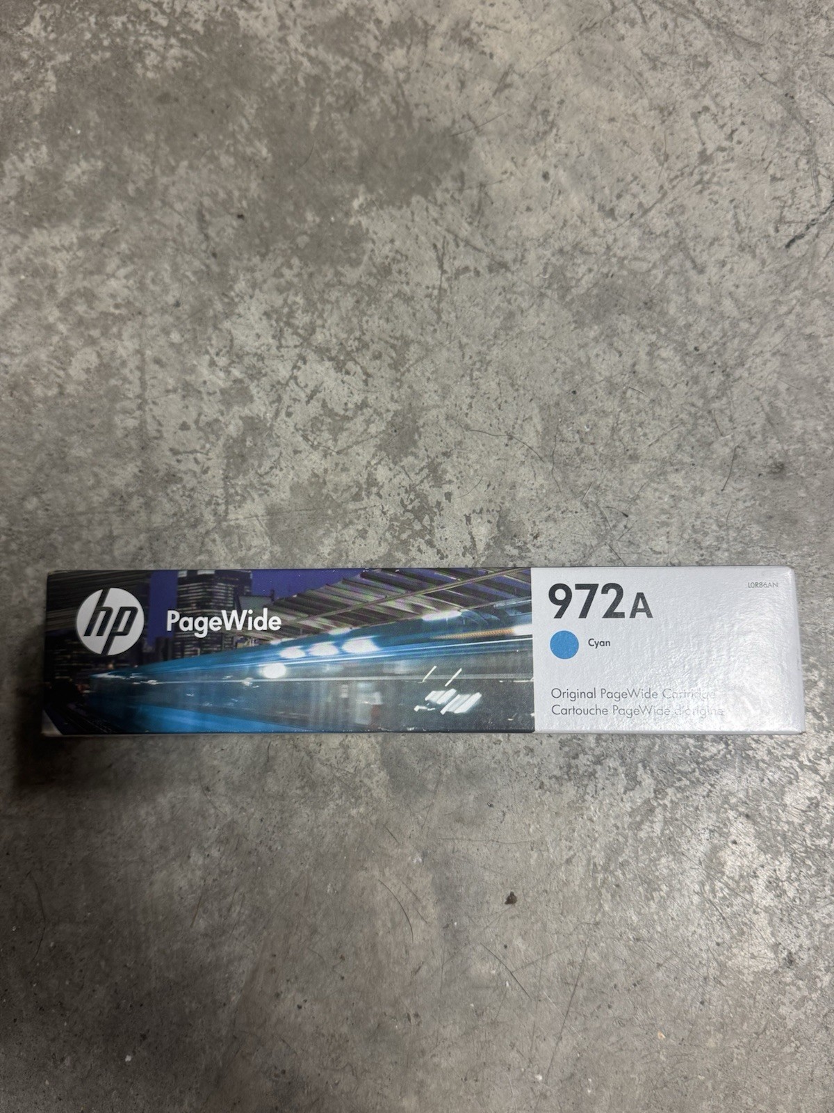 Genuine HP 972A Cyan L0R86AN PageWide Ink Cartridge EXP 10/27-1/28-8/28
