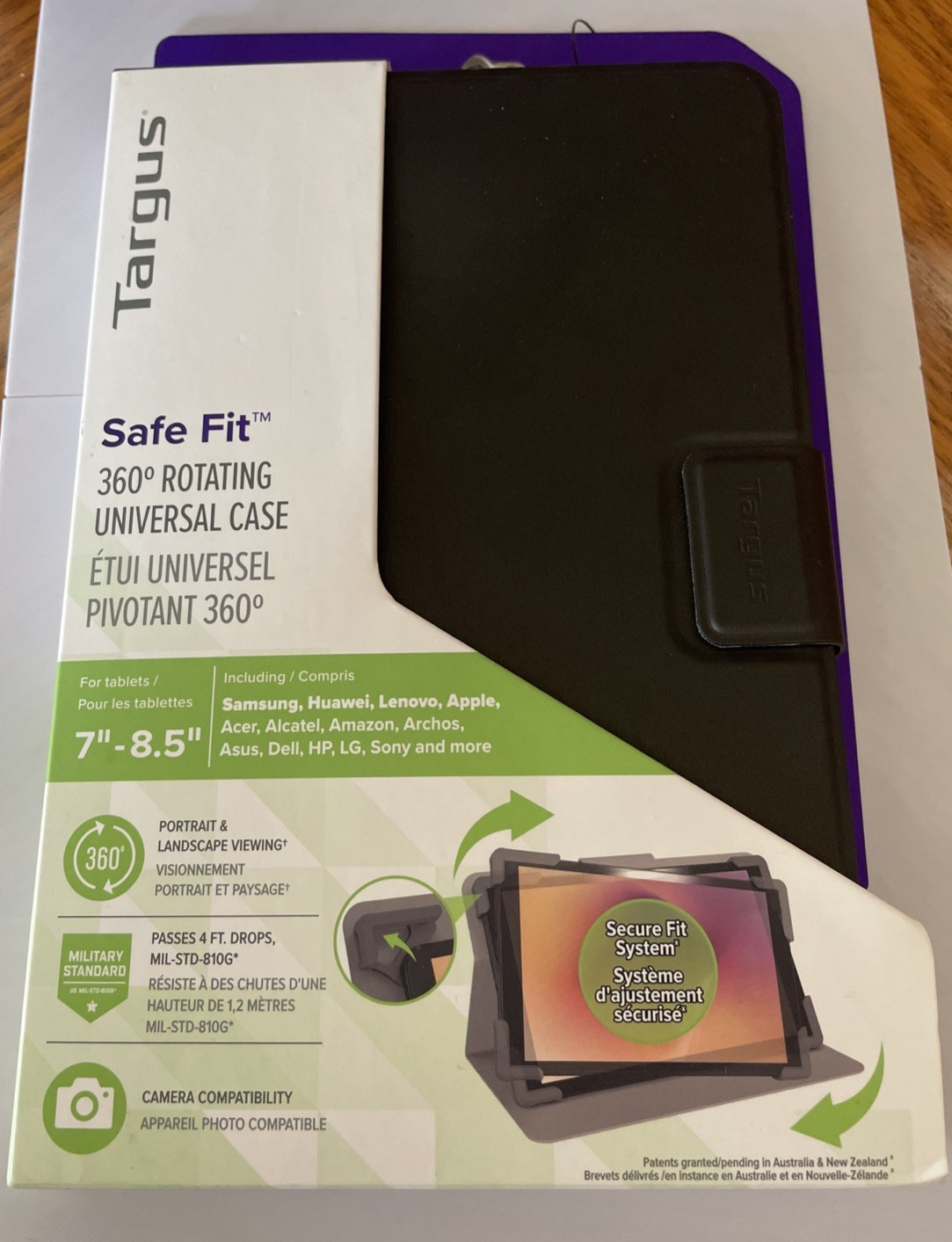 Targus Fit-n-Grip Universal Rotating Case for 7” To 8.5” Tablets - Black