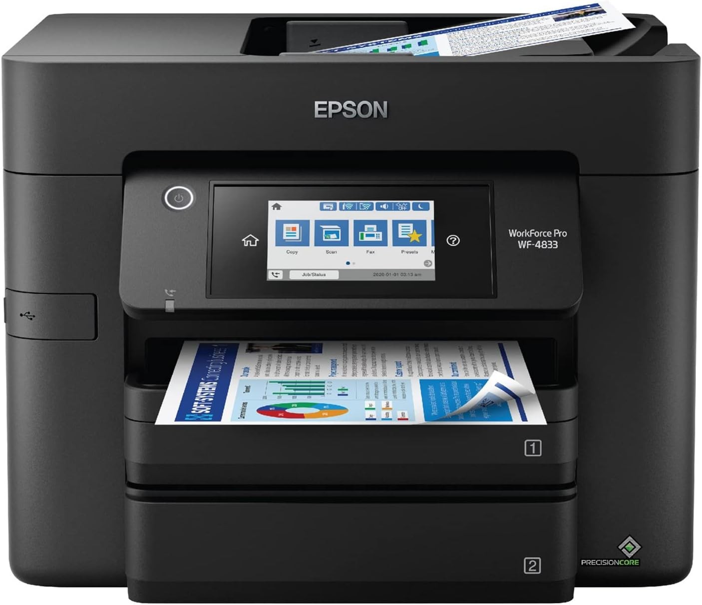 Epson Workforce Pro WF-4833 Wireless All-in-One Color Inkjet Printer