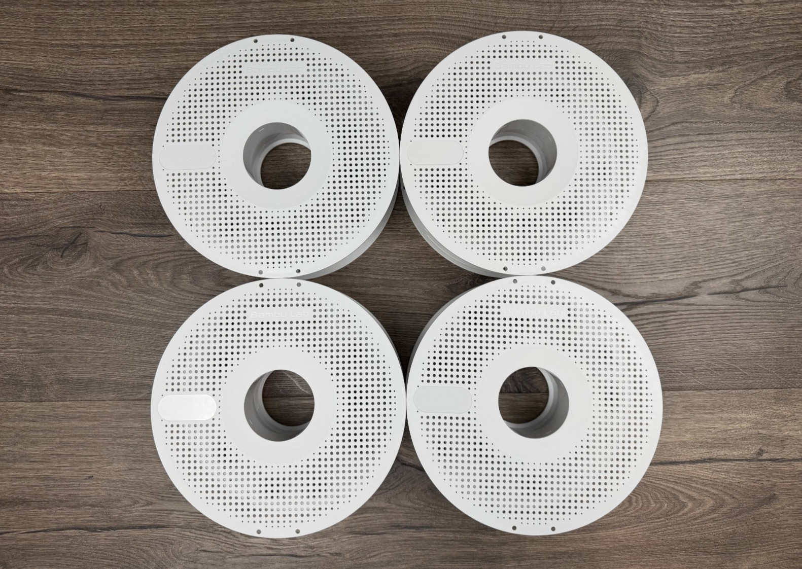 Lot of 4 - Bambu Lab Reusable Spools - Durable 3D Printing Accessory (Pre-owned)