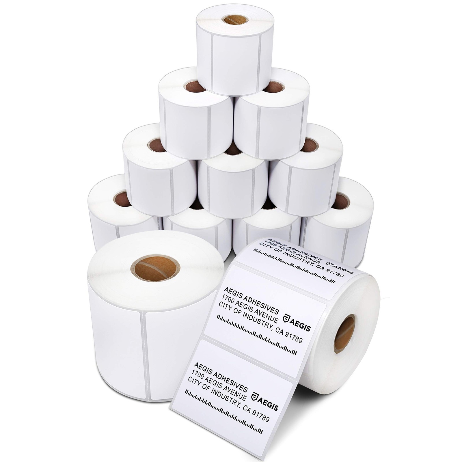 Aegis Adhesives - 3" X 2" Direct Thermal Labels (12 Rolls, 700 Labels/Roll) f...