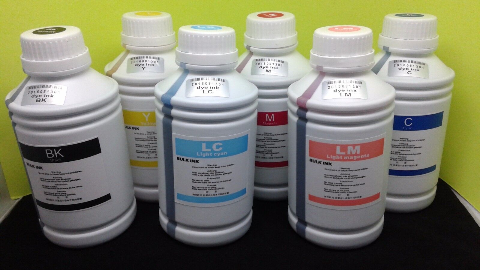 6 x 500ml Refill Bulk Dye Ink compatible for Epson Printer artisan 1430 50 1400