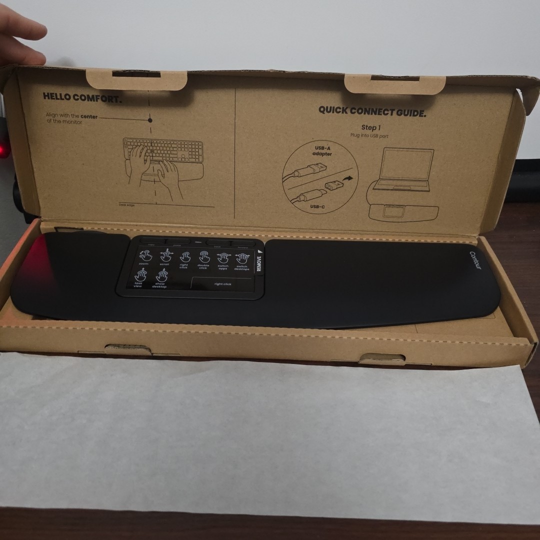 Contour Design CDTP20500 Wired Ergonomic Touchpad with Wrist Rest