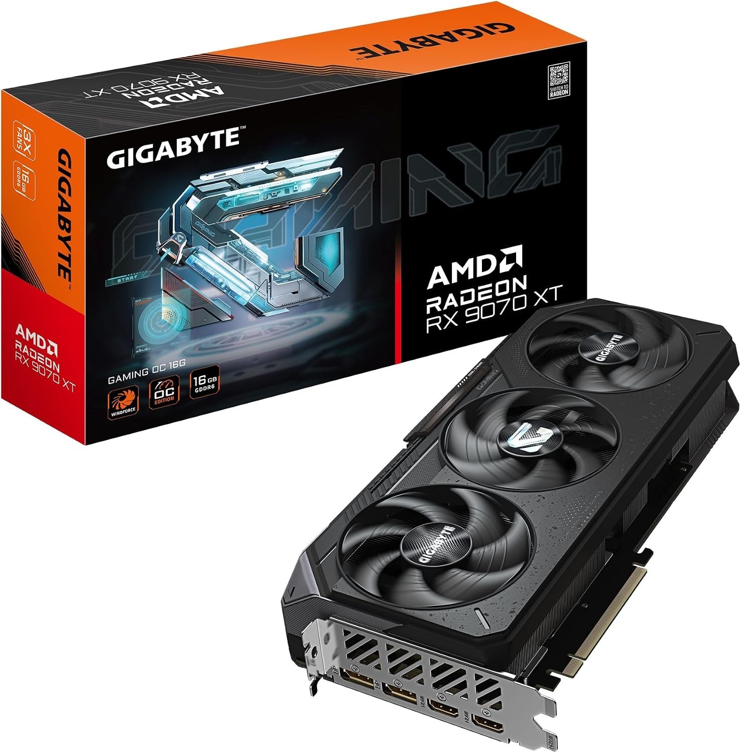 GIGABYTE Gaming OC Radeon RX 9070 XT 16GB GDDR6 Graphics Card - New + Sealed