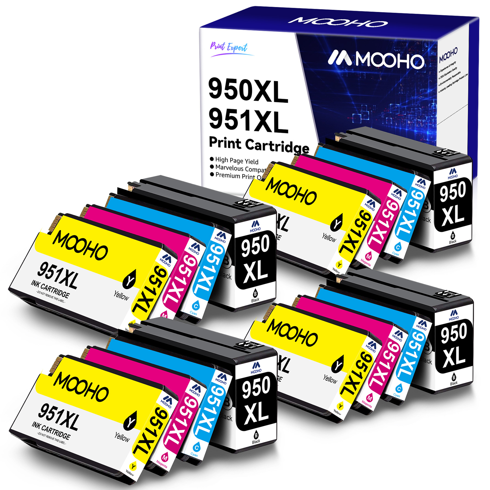 16PK Ink Cartridges for HP 950XL 951XL OfficeJet Pro 8600 8100 8610 8620 8625