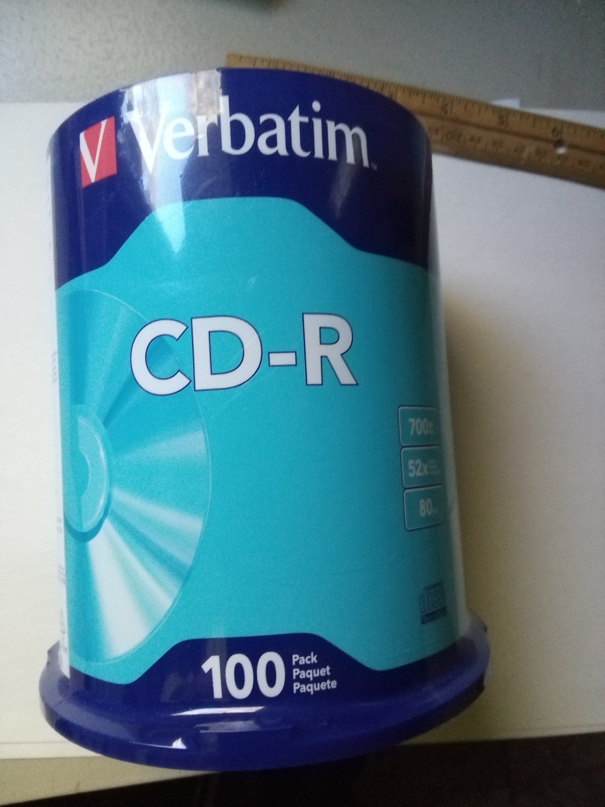 Verbatim 52x, CD-R ,700MB Capacity , 80 Min, 100/Pack New