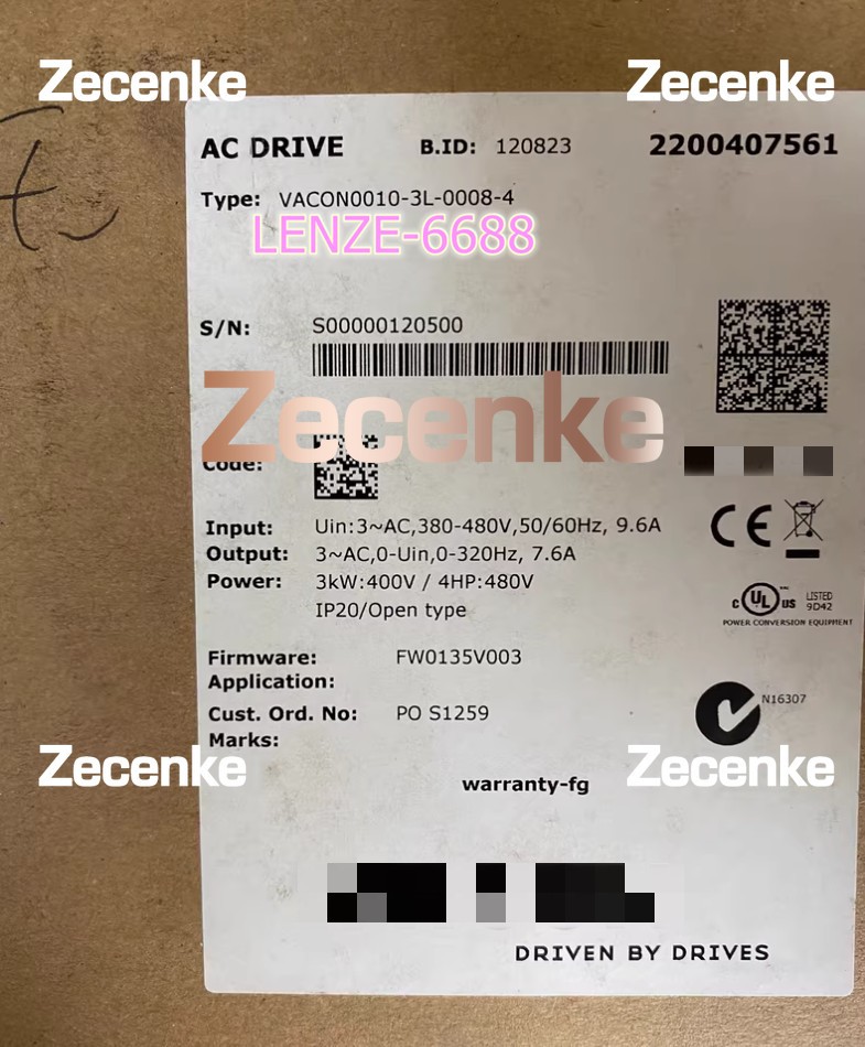 1PC NEW VACON0010-3L-0008-4 For Discounts, Please Contact
