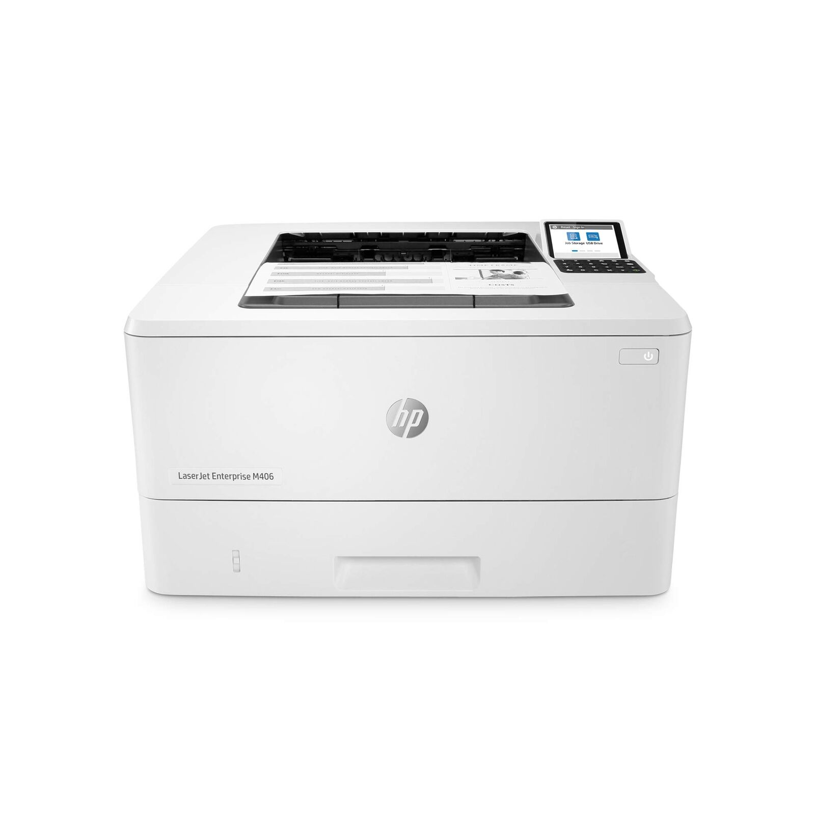 HP LaserJet Enterprise M406dn Monochrome Printer with built-in Ethernet &