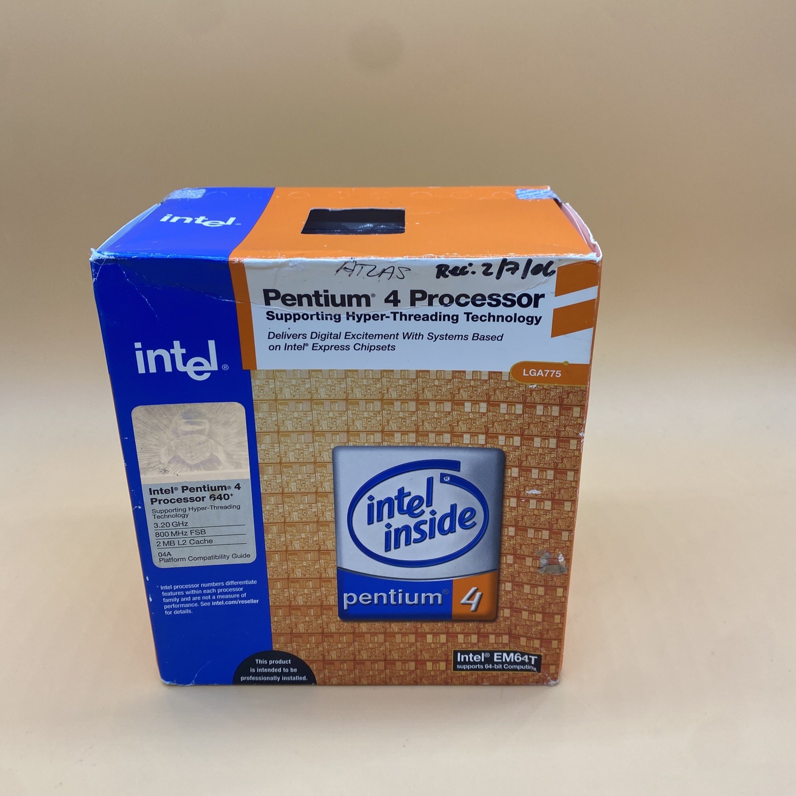 Intel Pentium 4 Processor 640+ 3.20GHz LGA775 Brand New And Sealed Vintage CPU