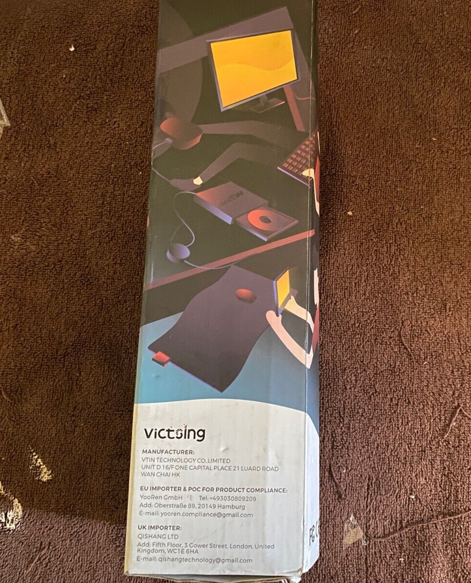 VicTsing Extended Large RGB Gaming Mouse Pad- Black