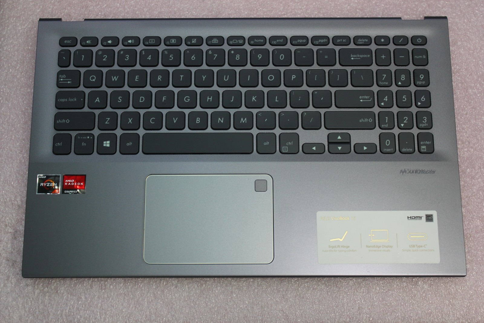 Genuine Asus Vivobook F512D Palmrest with Keyboard 13N1-6TA0841