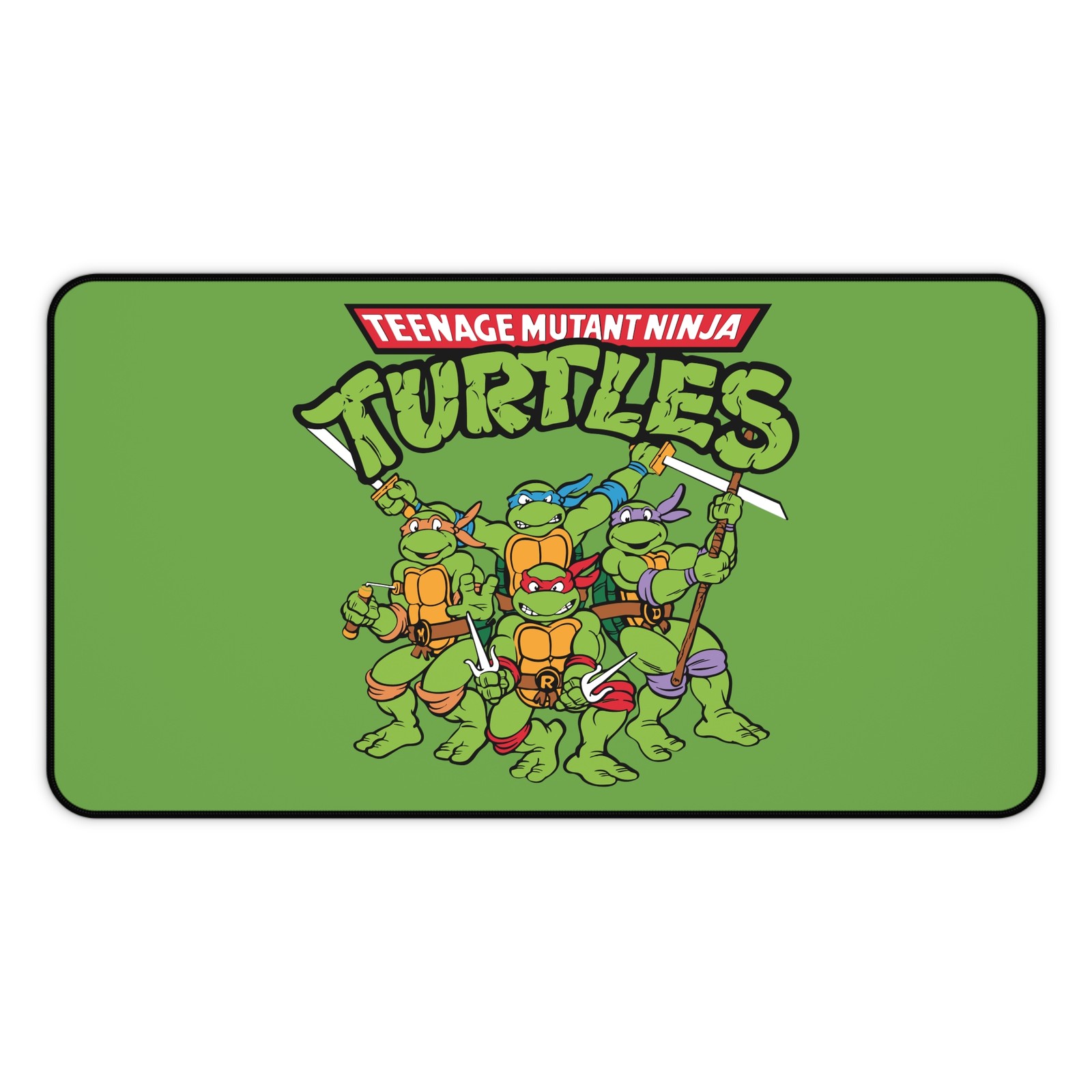 TMNT Teenage Mutant Ninja Turtles Desk Mat (green) - Mouse Pad 3 Sizes
