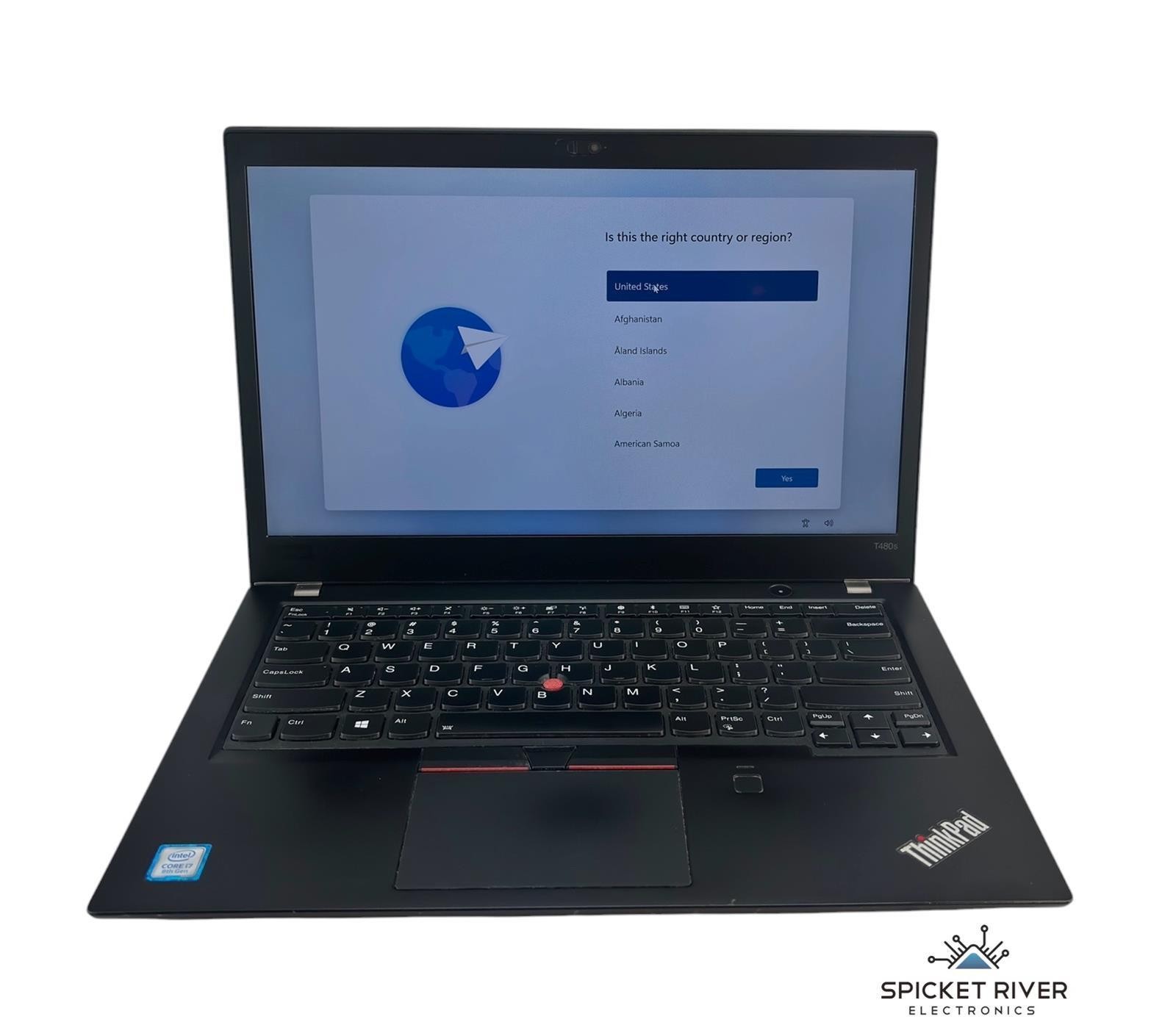 Lenovo ThinkPad T480S Quad Core i7-8650U 1.8GHz 256GB SSD 8GB RAM - POOR BATTERY