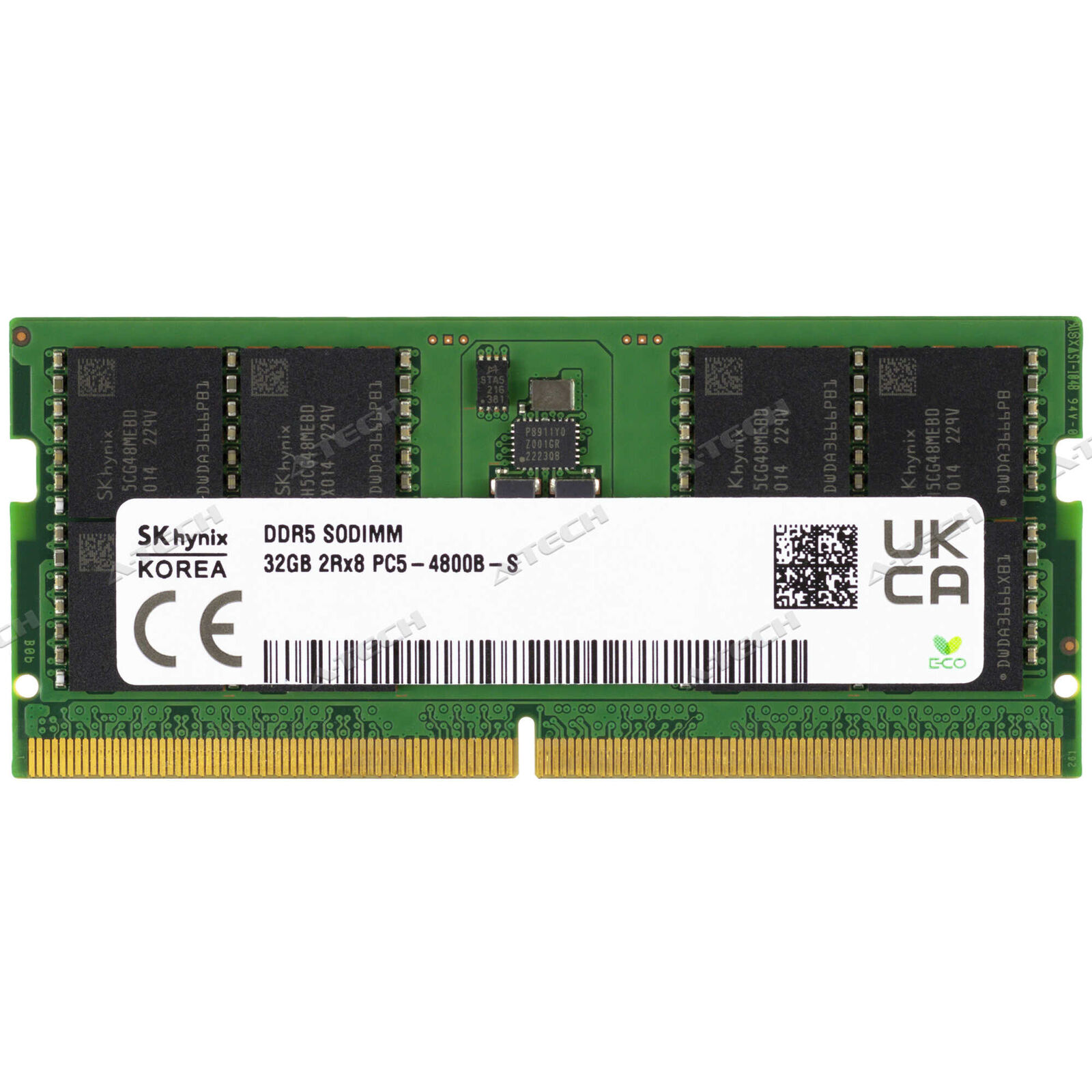 Hynix 32GB 2Rx8 PC5-4800 SODIMM DDR5-38400 262-Pin Non-ECC Laptop Memory RAM 1x